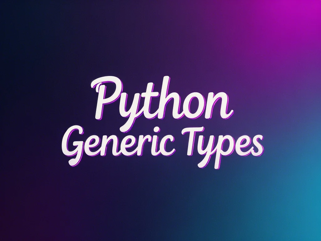 Python中的泛型使用